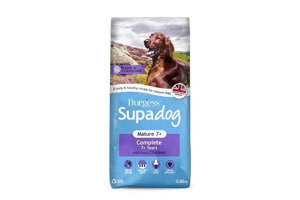 Burgess Supadog Mature 7+ with Chicken  12.5kg