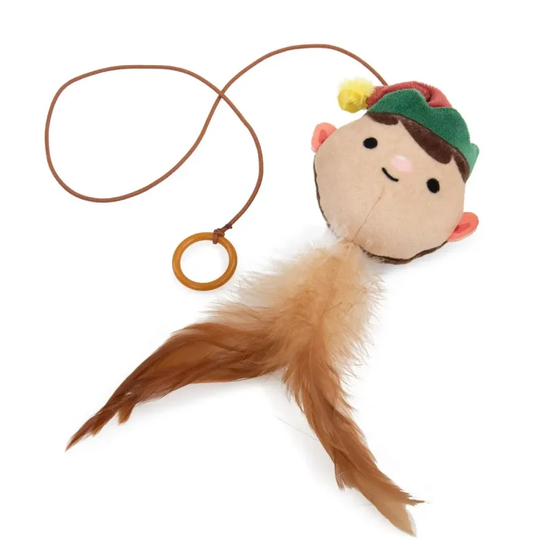Petface Christmas Elie Elf Finger Teaser Cat Toy