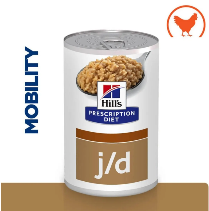 Hills Prescription Diet JD Wet Food for Dogs - Pack Size : 12 x 370g Tins