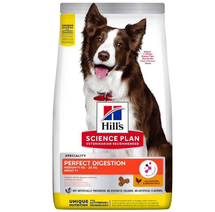 Hills Science Plan Perfect Digestion Medium Adult Dry Dog Food
