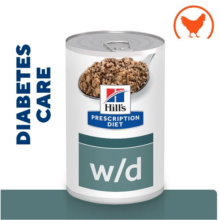 Hills Prescription Diet WD Tins for Dogs - Pack Size : 12 x 370g