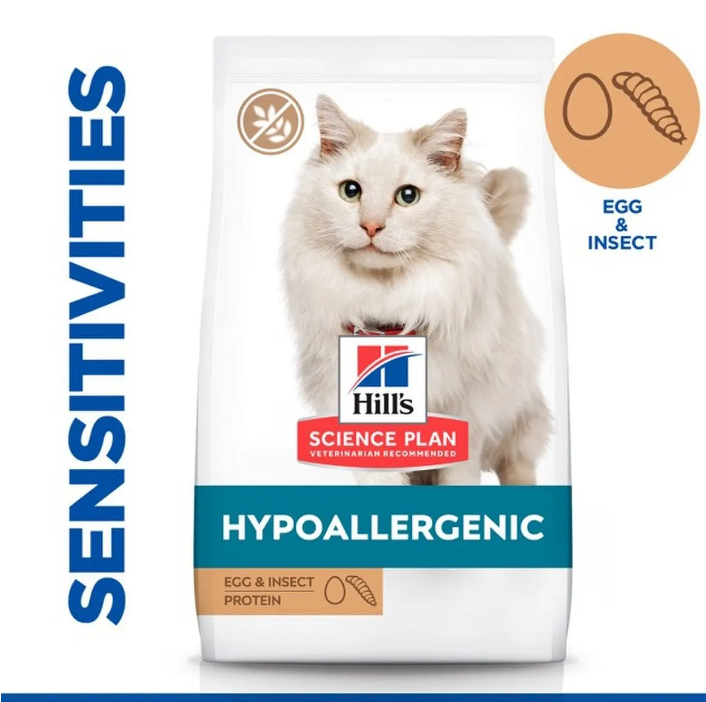 Hills Science Plan Hypoallergenic Adult 1-6 Dry Cat Food (Egg & Insect)