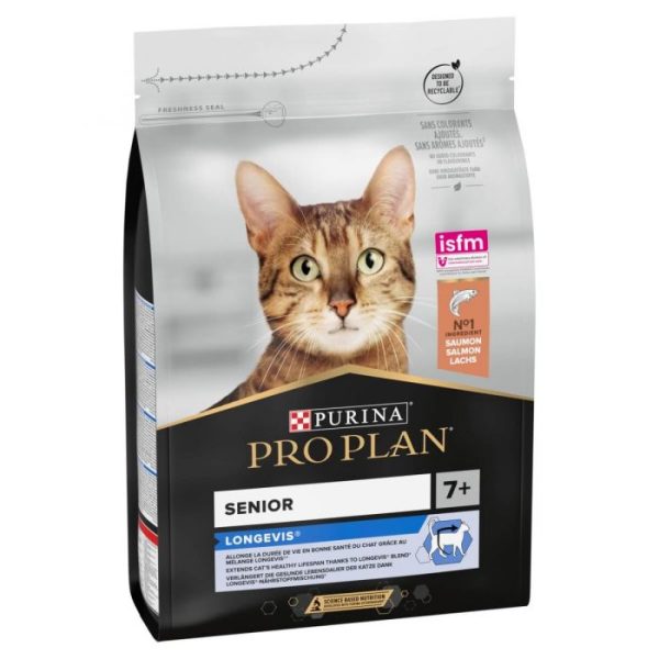 Purina Pro Plan Longevis Senior 7+ Dry Cat Food with Salmon